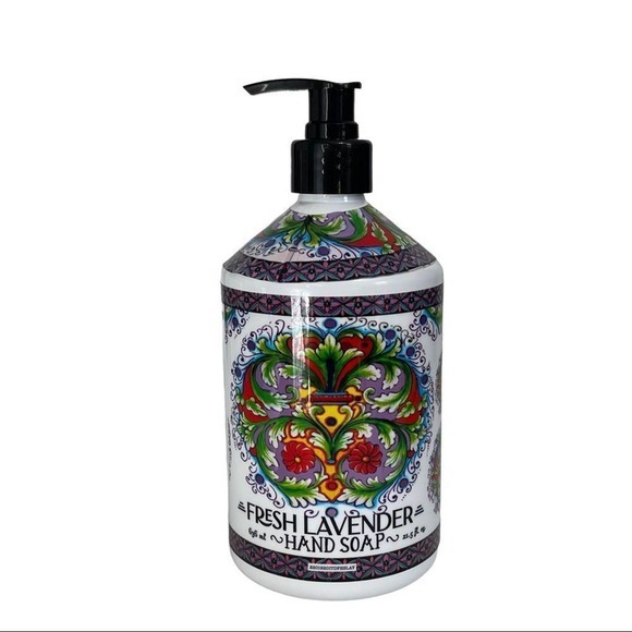 H&B. Co. DeRuta Fresco Fresh Lavender Hand Soap 21.5 oz - Picture 2 of 4
